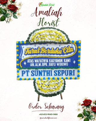 Papan Bunga Duka di Tanjung Barat