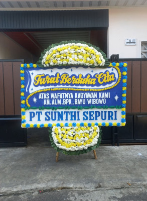 Papan Bunga Duka di Tanjung Barat