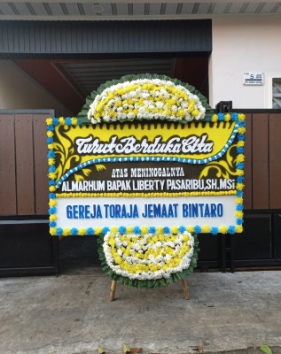 Papan Bunga Duka di Tanjung Barat